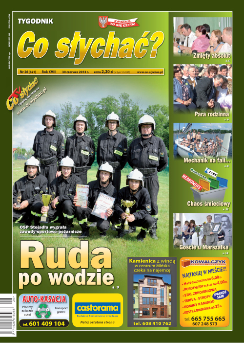 Okładka gazety Co słychać? - nr 26 (821) 2013